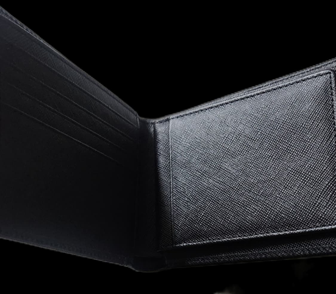 (새상품) 닥스 남성 블랙 체크라인 반지갑 상품이미지4