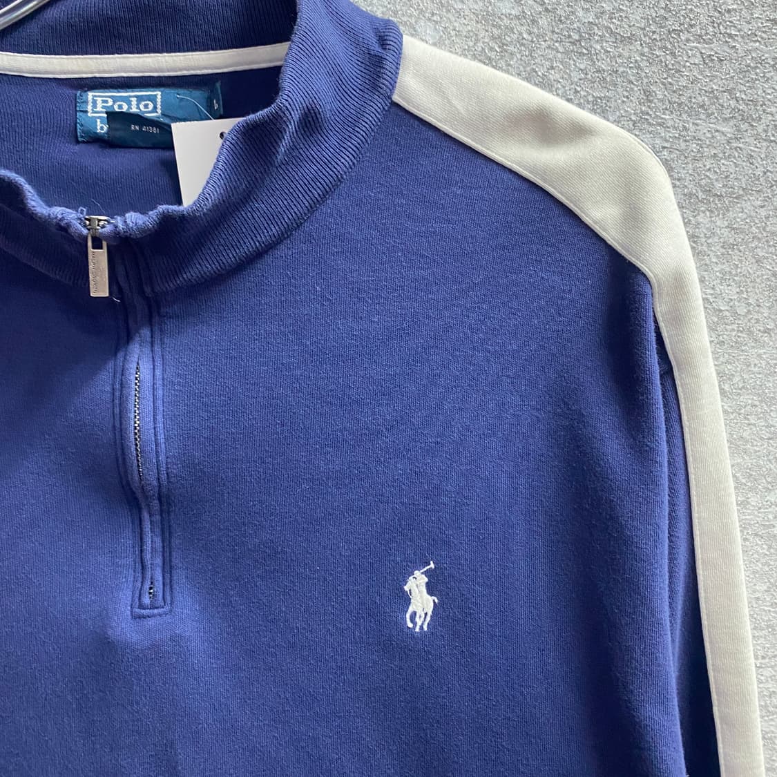 폴로랄프로렌 포니로고 네이비 하프집업 스웻셔츠 B3987 상품이미지3