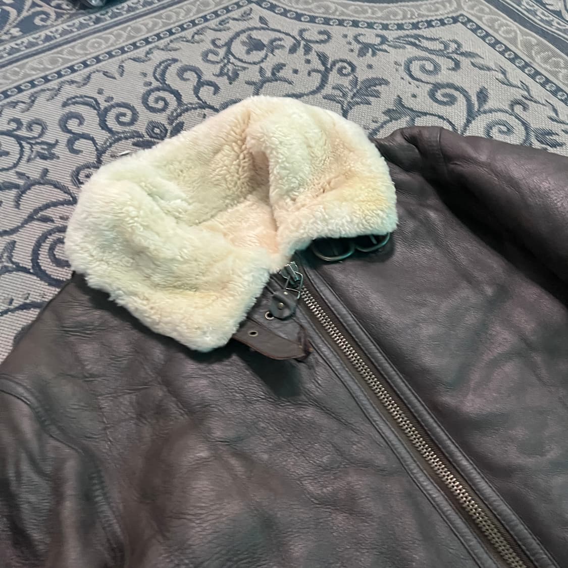 L 90s 빈티지 B-3 무스탕 자켓/W2732 상품이미지3