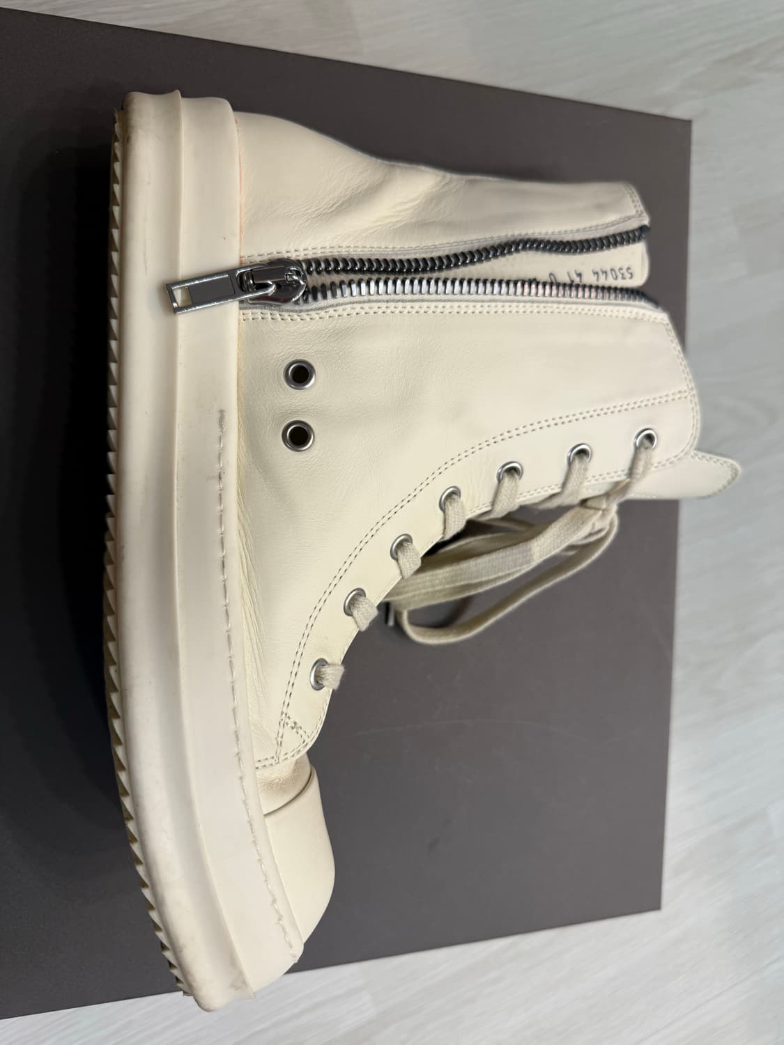 릭오웬스 라몬즈 릭컨 컨버스 밀크 41 상품이미지5