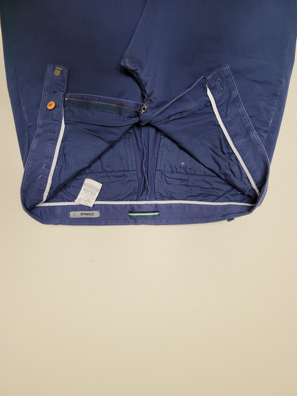 코너스 CONUS 남자 롤업 면바지 31 딥블루 상품이미지5