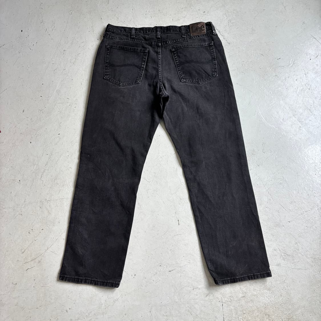 00s LEE 빈티지 흑청 데님팬츠 36x30 상품이미지6