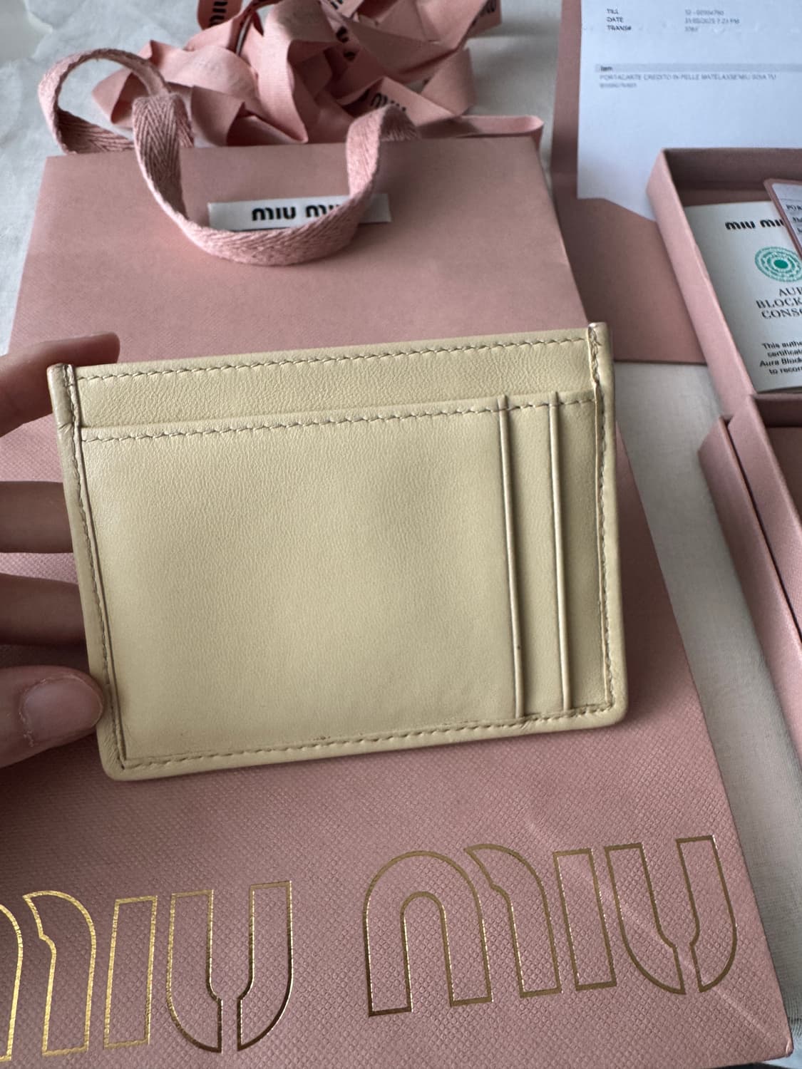 미우미우 마테라쎄 카드지갑(새제품) 상품이미지5