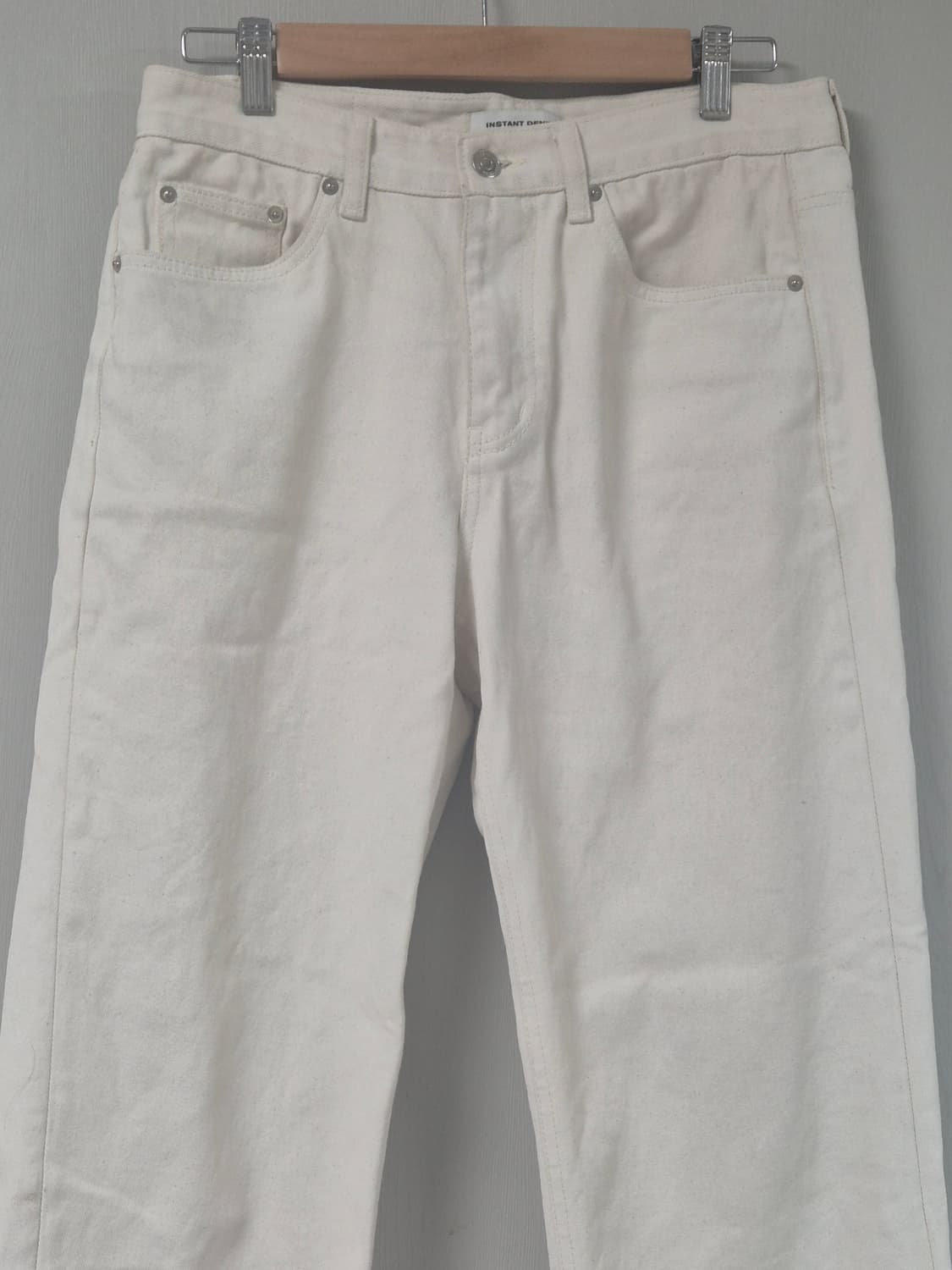 크림색 세미와이드 데님 30인치(이쁨) 상품이미지3