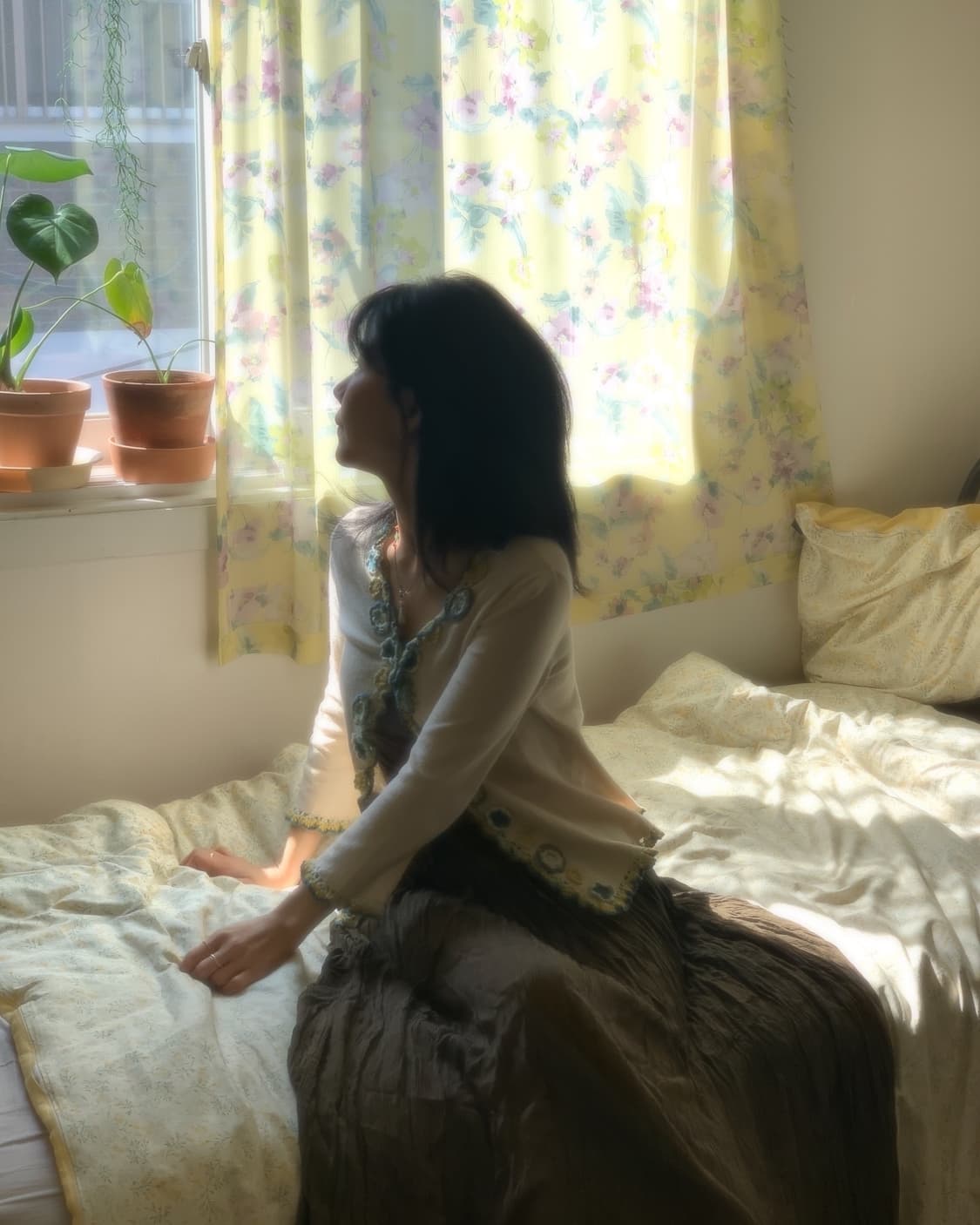 플라워 나비 프릴 가디건 상품이미지3