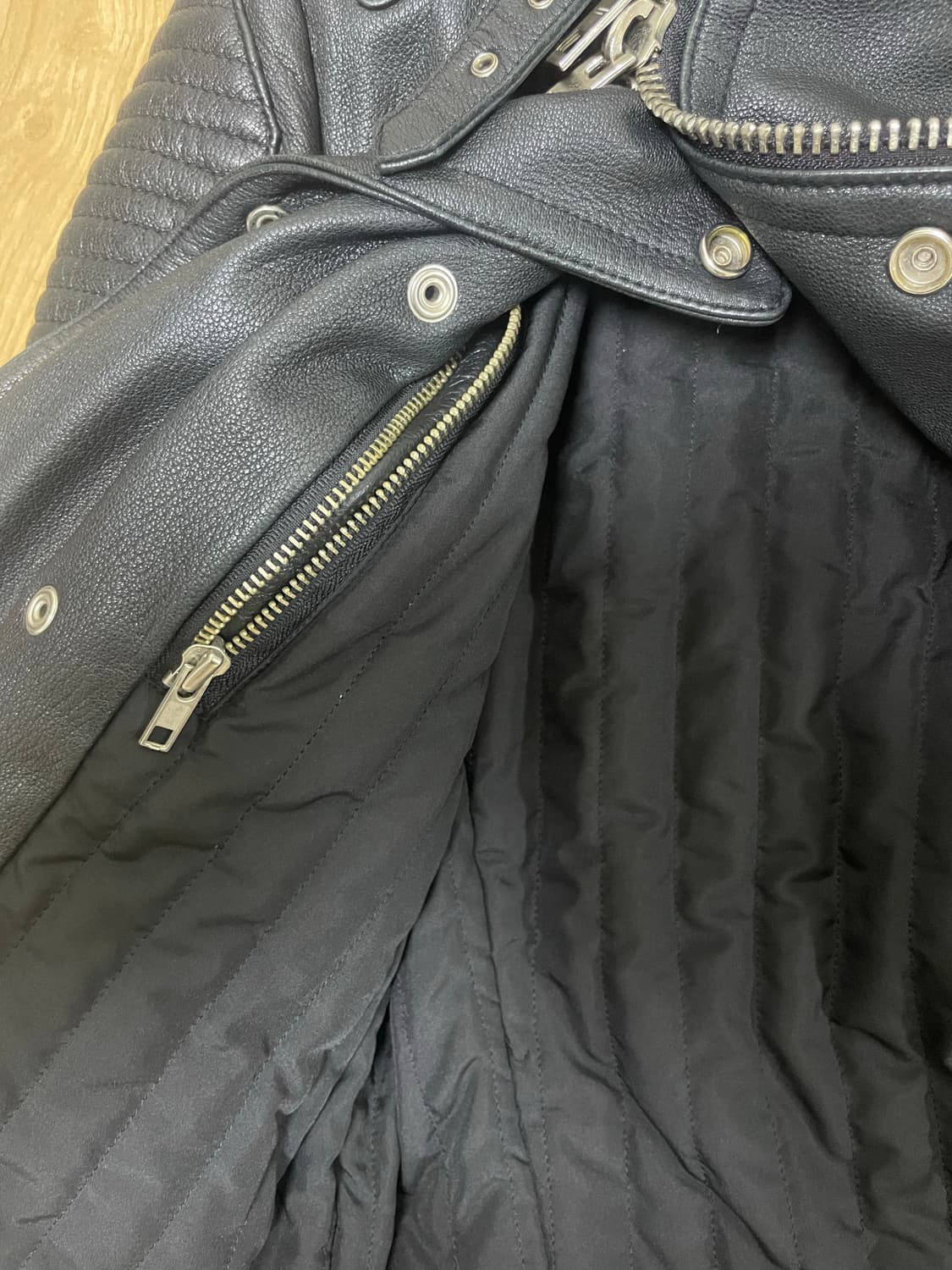 더블가죽라이더자켓 신흥사 버버리프로섬st 상품이미지5