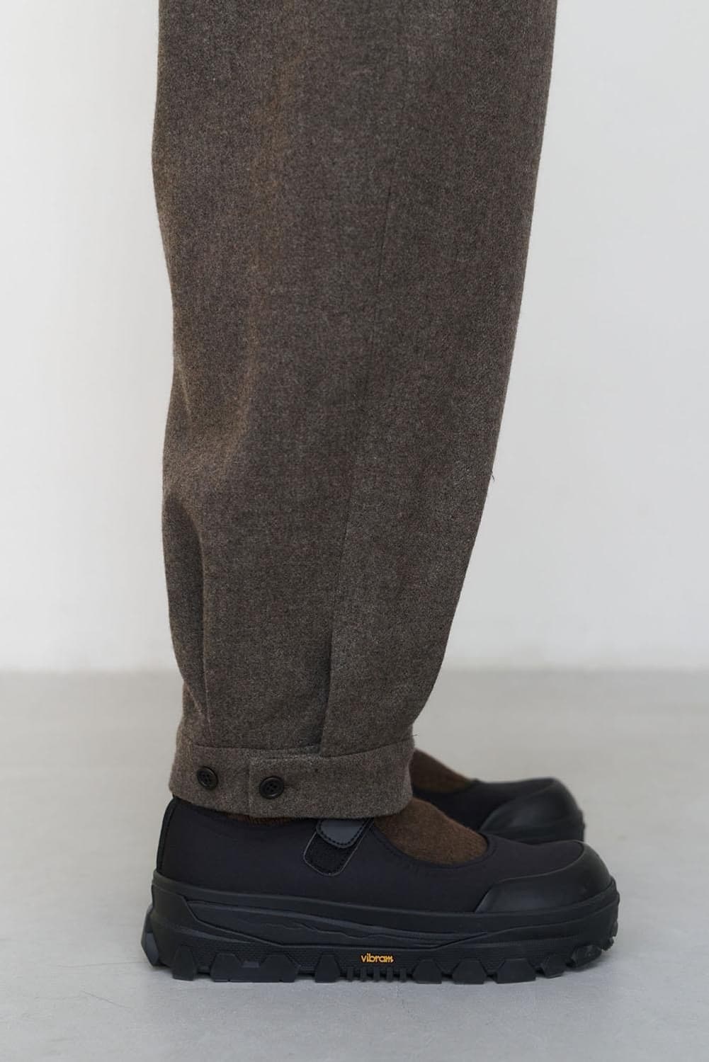 아모멘토 울 시어링 팬츠 M(다크 브라운) 상품이미지2