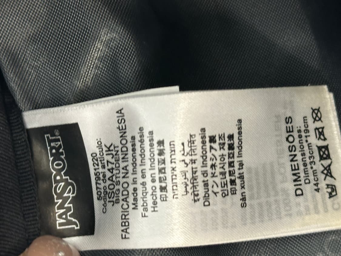 잔스포츠 블랙 백팩 잔스포츠  상품이미지4