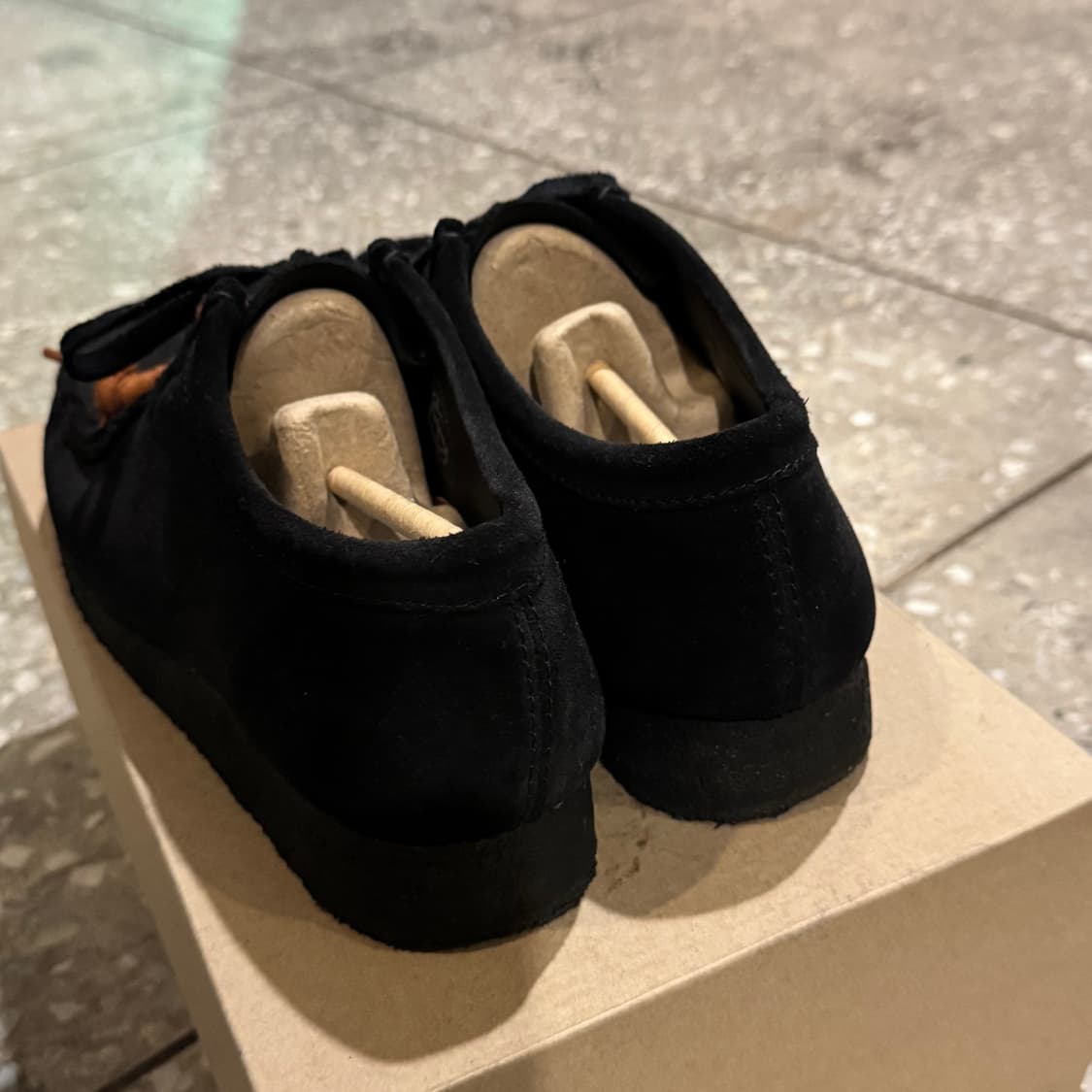 클락스 왈라비 블랙 스웨이드 UK9.5 상품이미지2