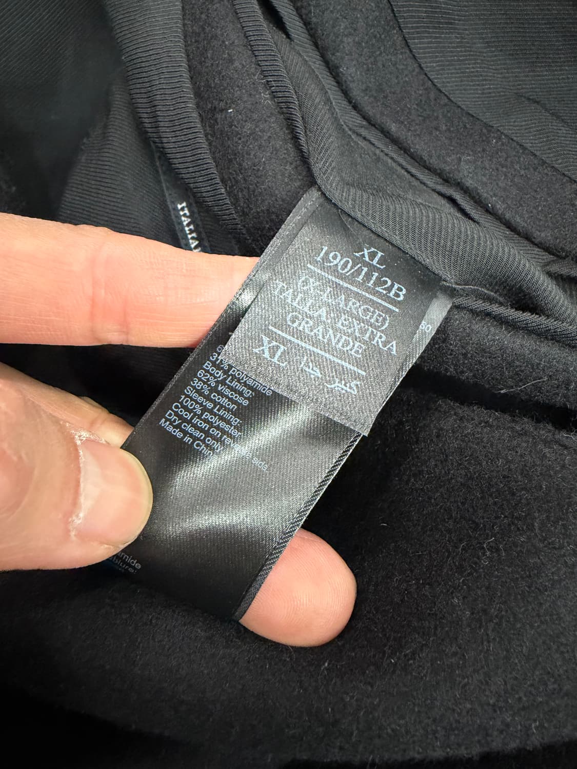 정품) 올세인츠 남성 블랙 더블 버튼 코트 XL 상품이미지7