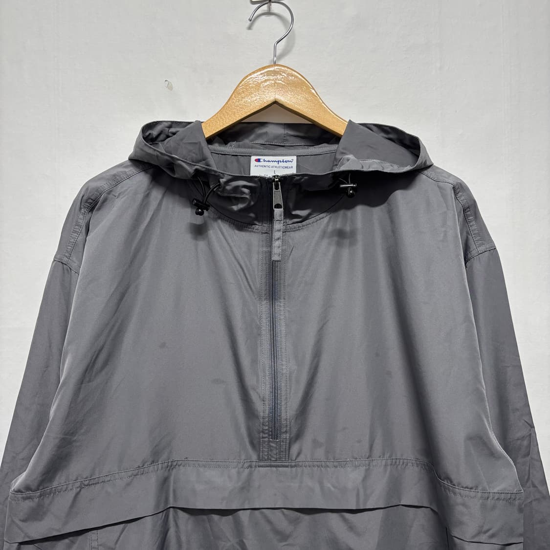 챔피온 그레이 후디 아노락 상품이미지2