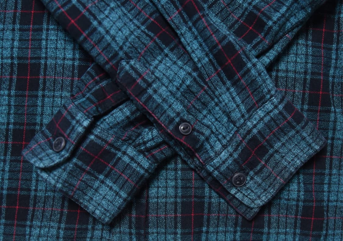 VANS 반스 체크 플란넬 셔츠 S 남성 90 캐주얼 상품이미지3