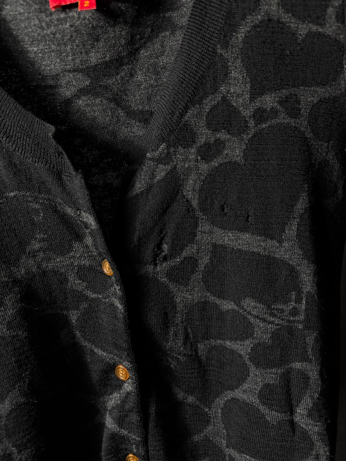 비비안웨스트 하트 패턴 니트가디건 상품이미지5