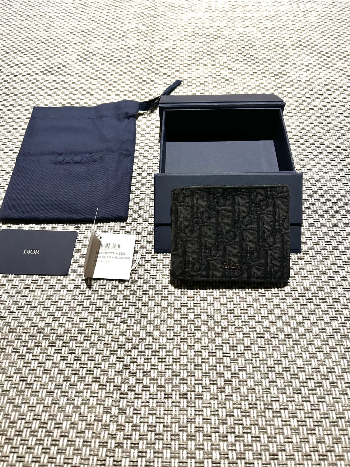 [정품] 디올 오블리크 반지갑 블랙 상품이미지2