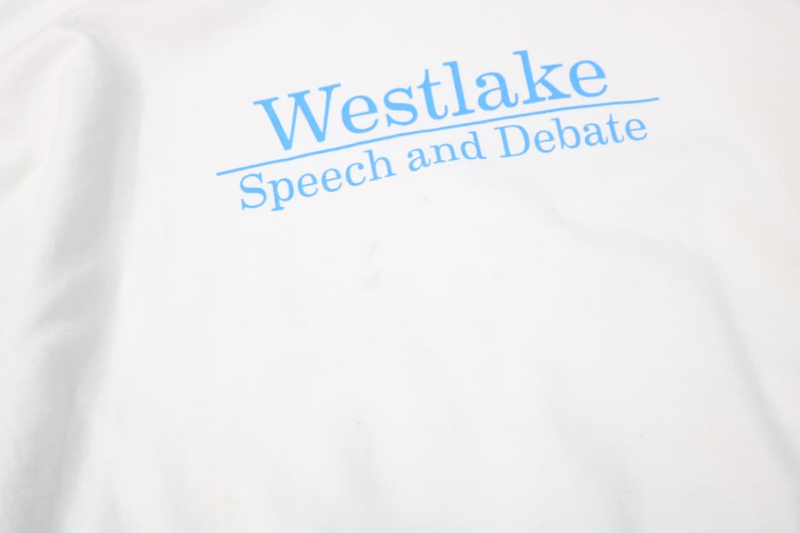 챔피온 빈티지 Westlake 스피치 앤 디베이트 화이트 맨투맨 (XL) 상품이미지4
