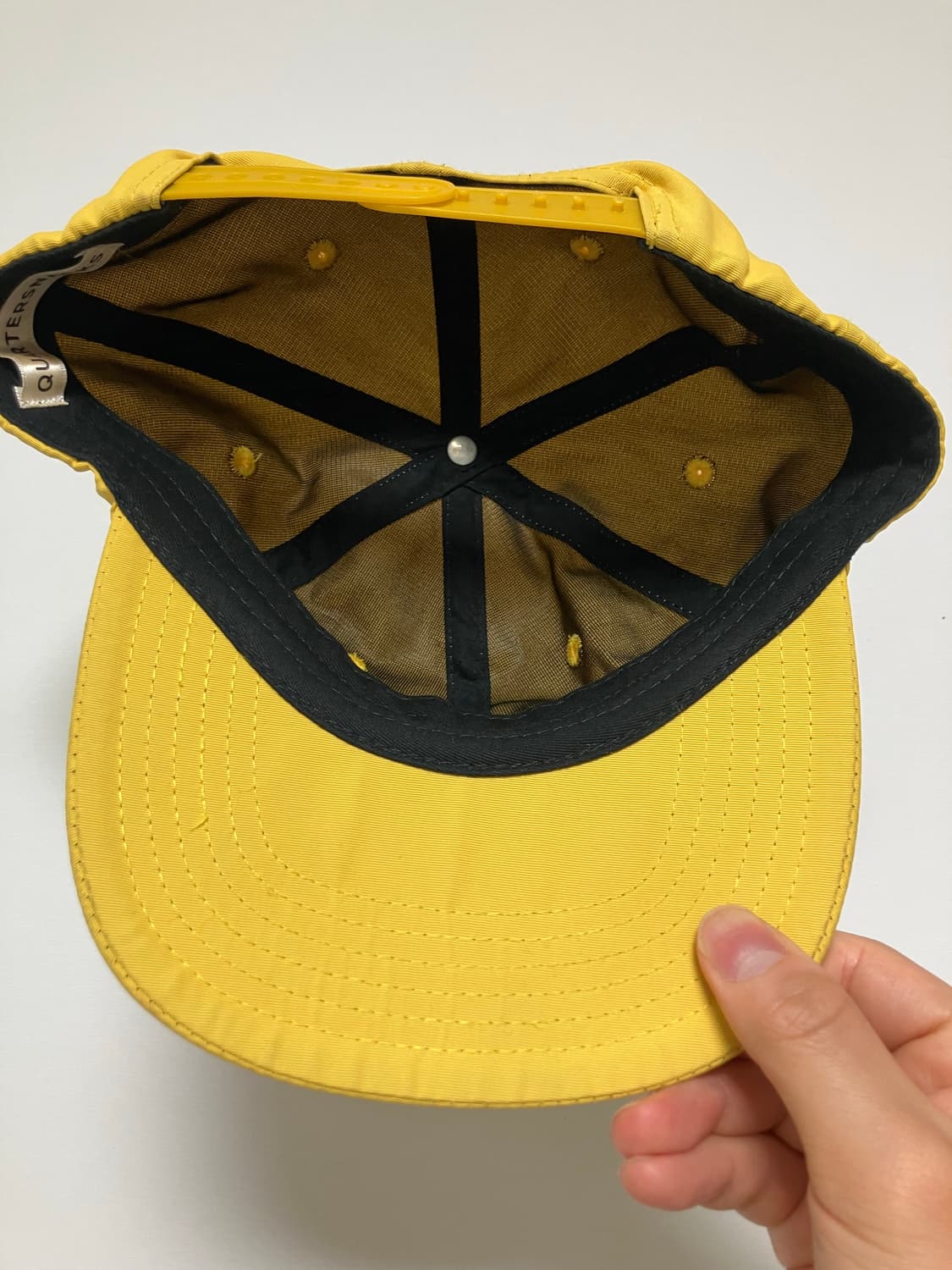 쿼터스낵스 스케이트보드 6패널캡 캡 모자 옐로우 상품이미지3