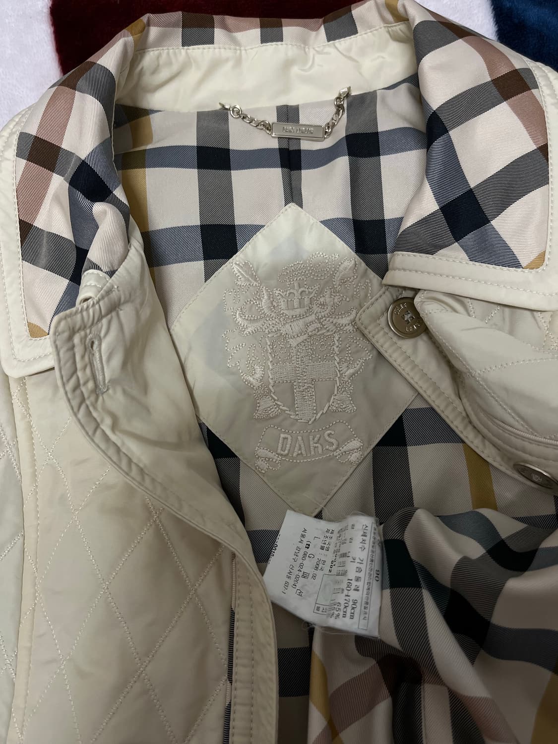 닥스 DAKS LONDON 코트,조끼,자켓 세트 90 상품이미지6