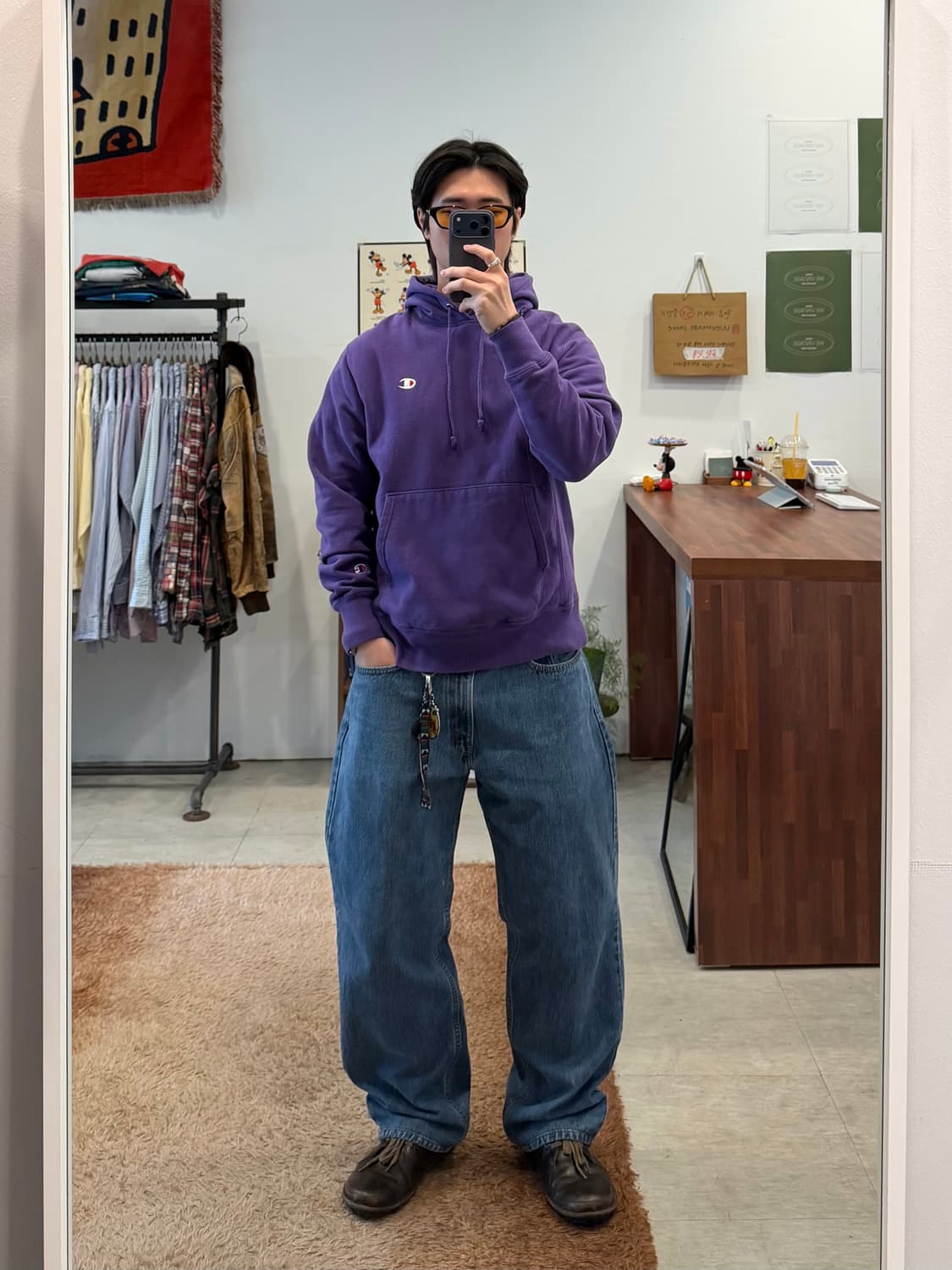 Champion 챔피온 리버스위브 페이딩 스웻 후드 상품이미지2