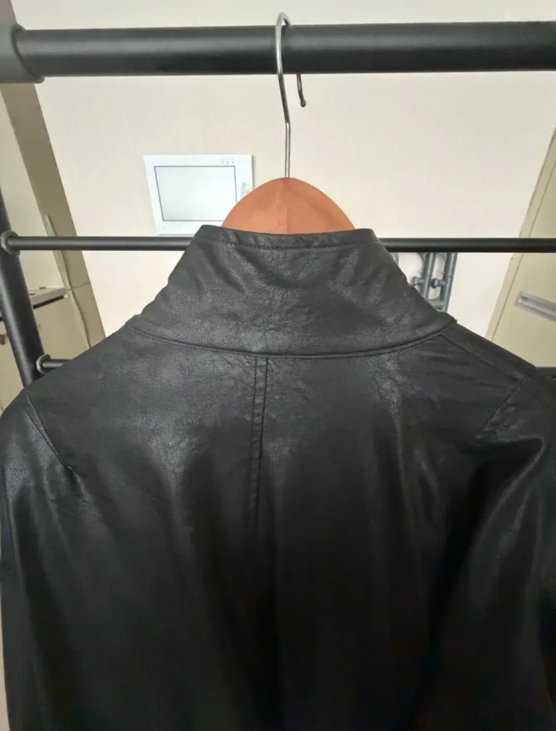 페이크레더 오버핏 자켓 상품이미지5