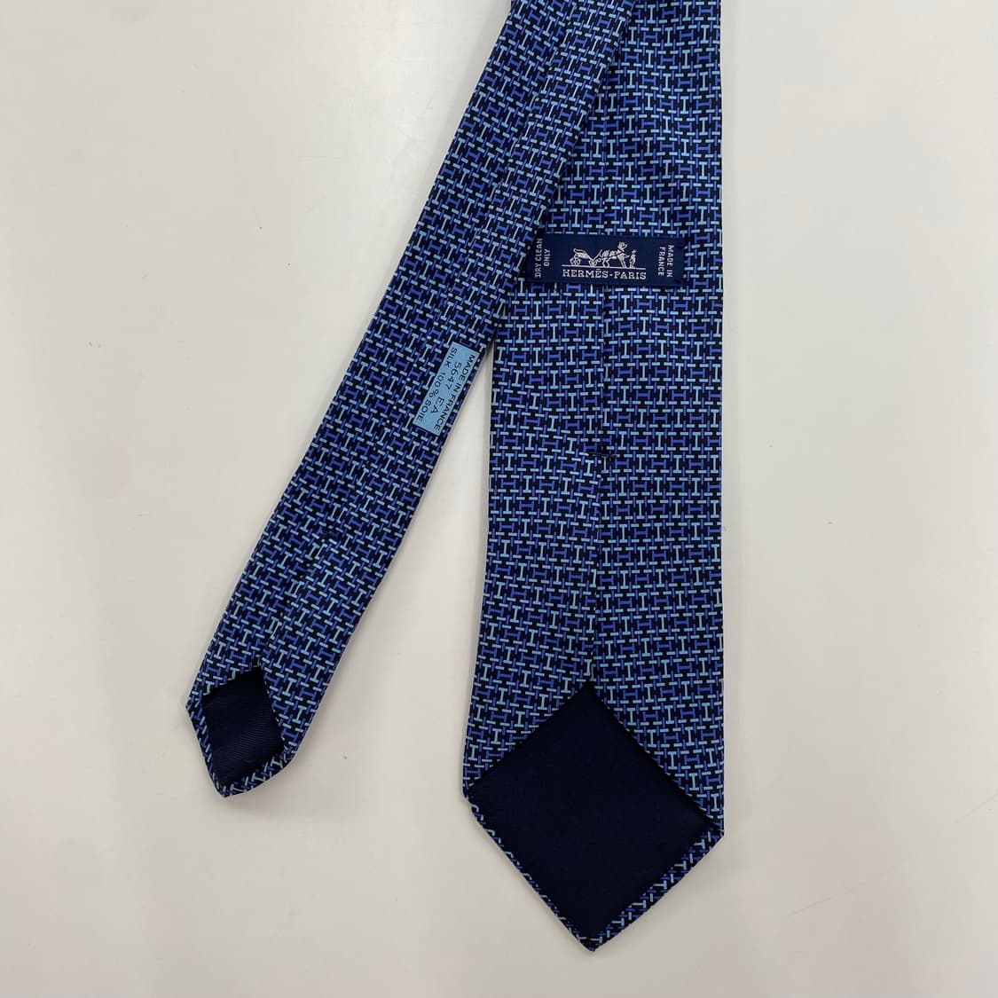 신형 에르메스(HERMES) H모노그램 명품 정품 넥타이 8.1cm 상품이미지3