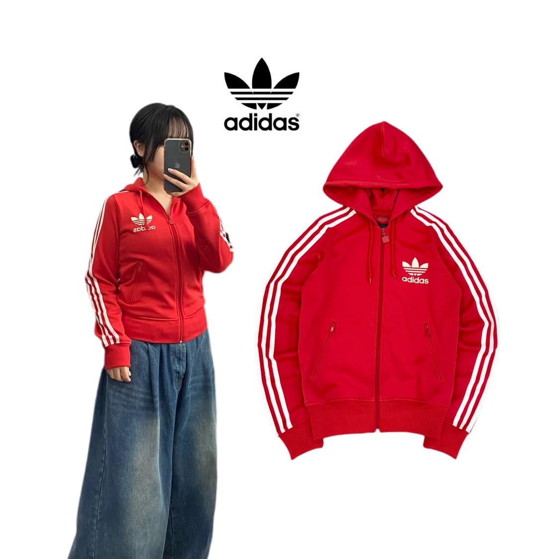 아디다스 파이어버드 후드 플락 트랙탑 져지 상품이미지1