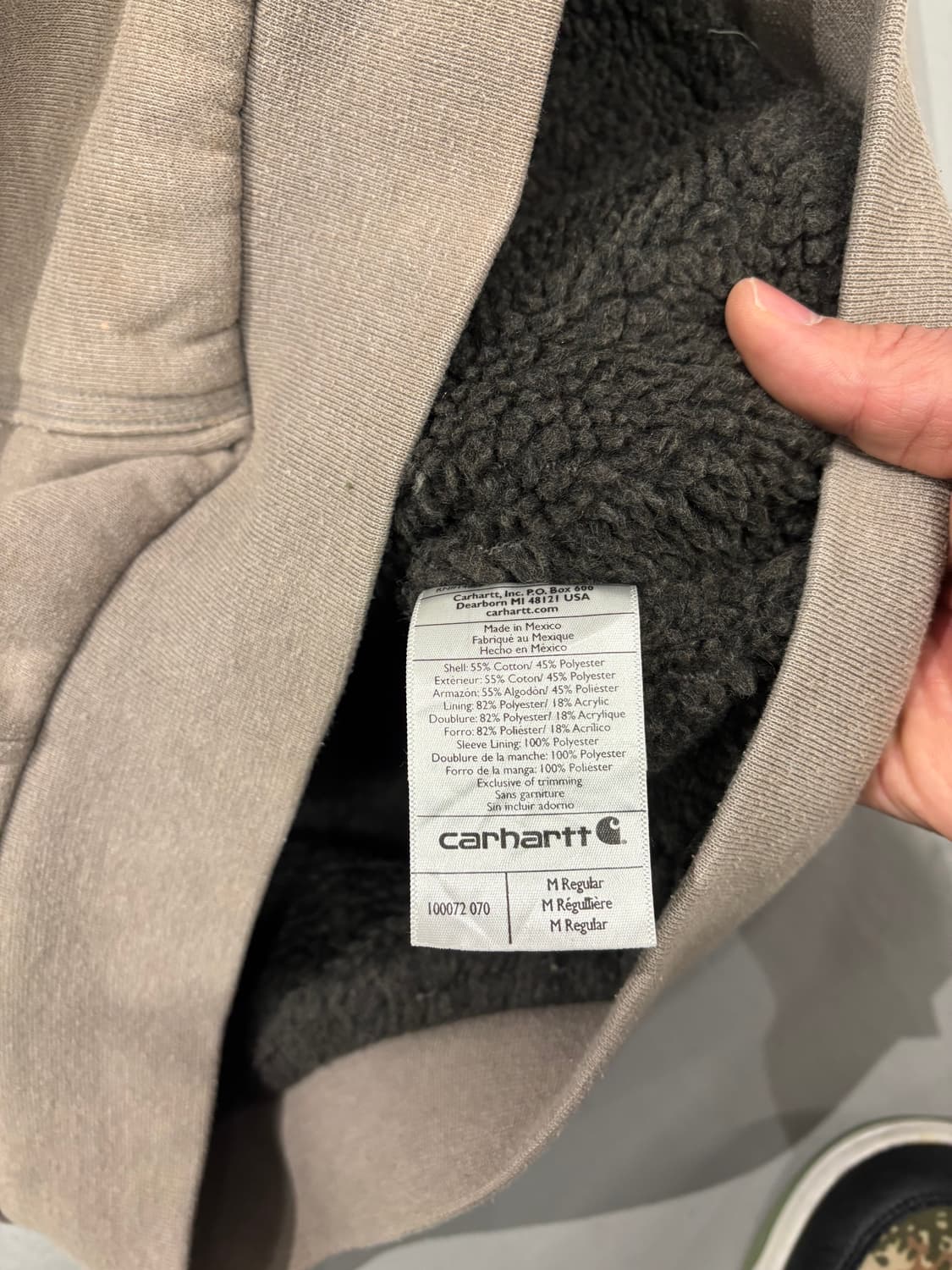 칼하트 쉐르파 후드 집업   상품이미지9