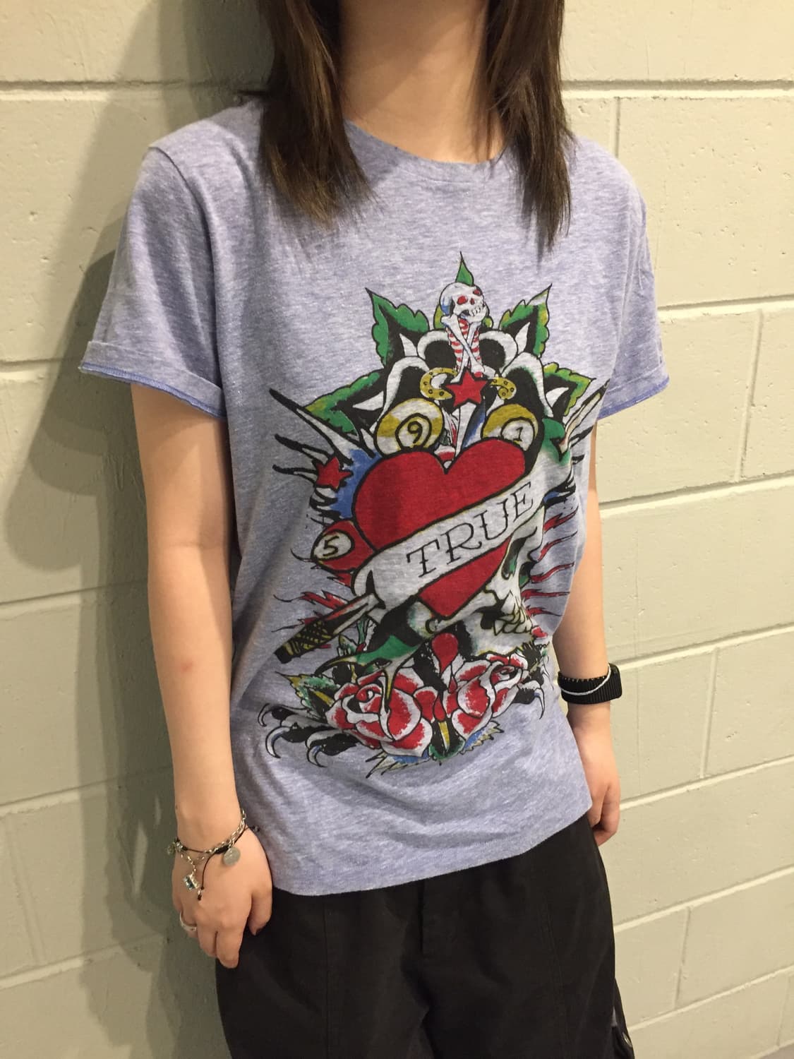 Ed Hardy 에드하디 해골&하트 반팔 상품이미지1
