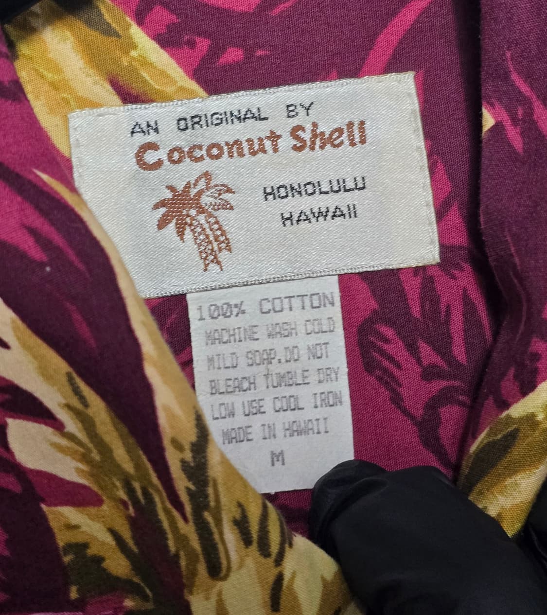 Coconut shell 코코넛쉘 호놀룰루 하와이안 반팔셔츠  M 상품이미지3