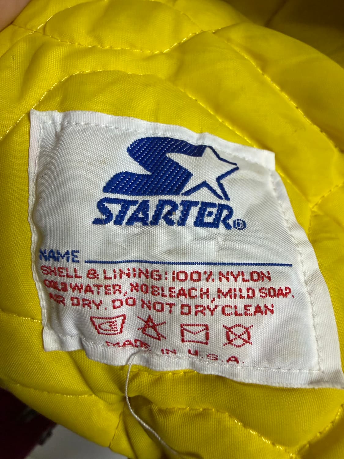 스타터 NFL 워싱턴 레드스킨스 새틴 자켓 상품이미지4