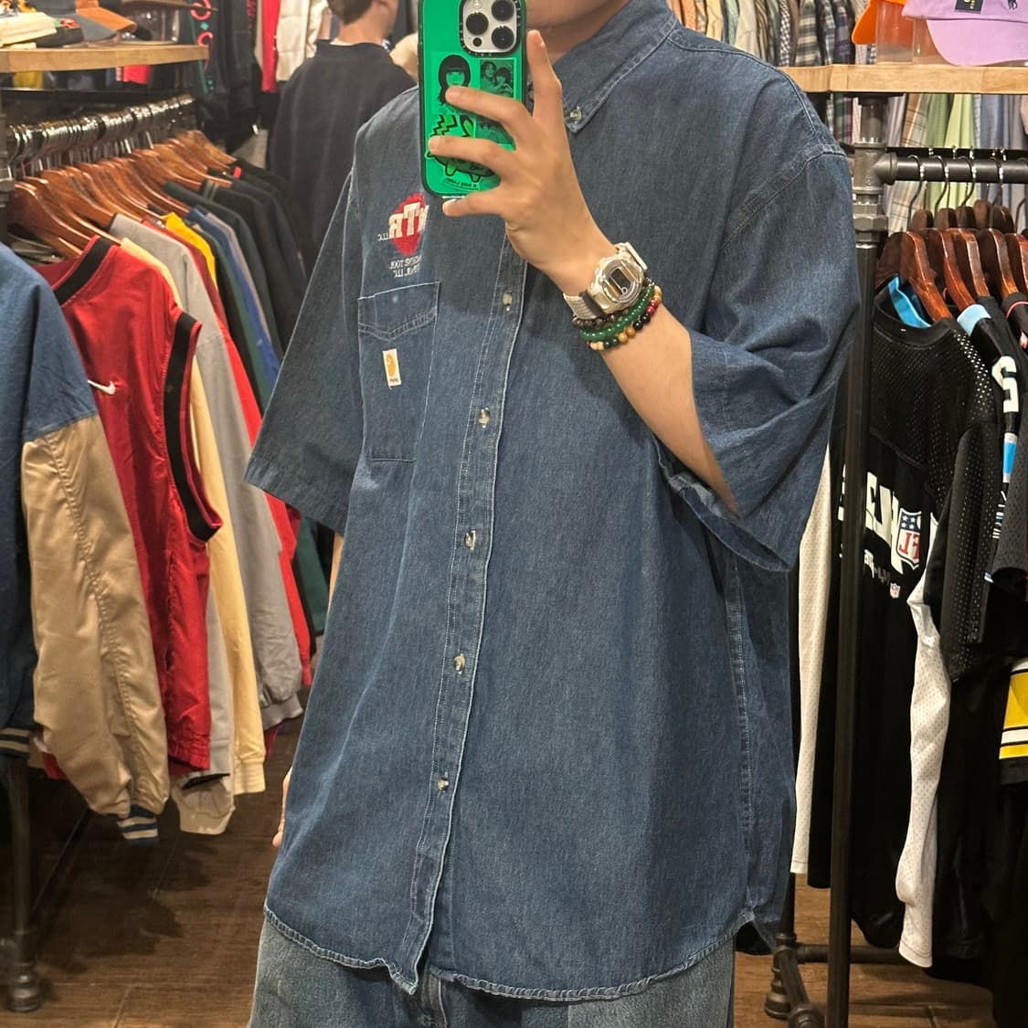 [HI] 칼하트 반팔 데님셔츠 상품이미지3