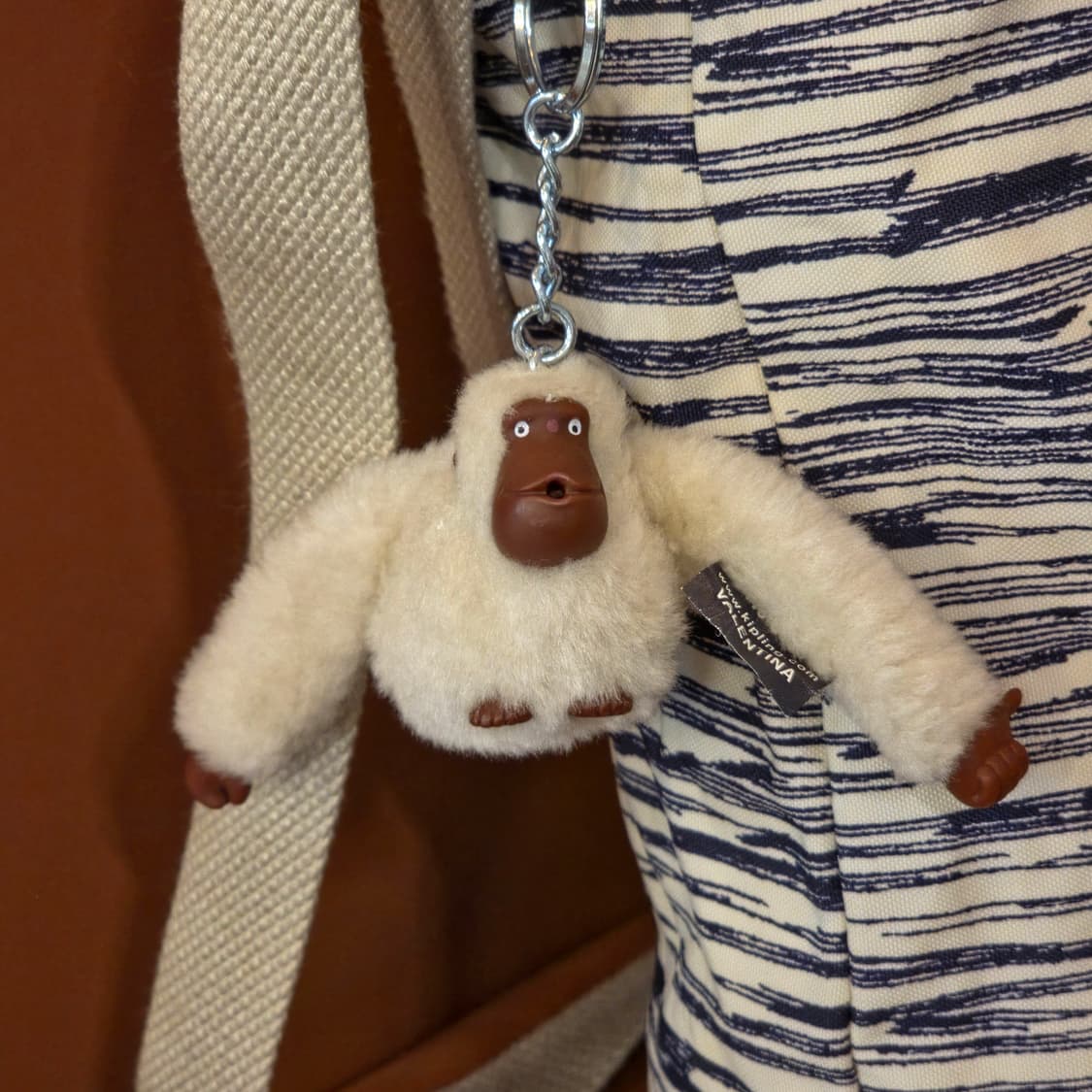 키플링 스트라이프 숄더 토트백 상품이미지5