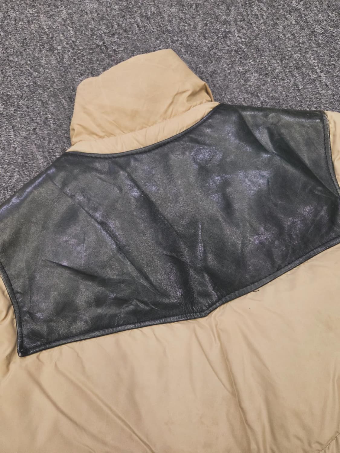 쇼트 레더 다운 베스트 상품이미지7