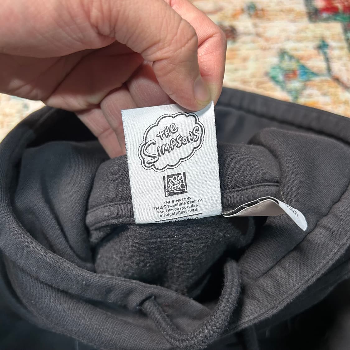 [L] 아디다스X심슨 D’oh 프린팅 후드티 상품이미지5