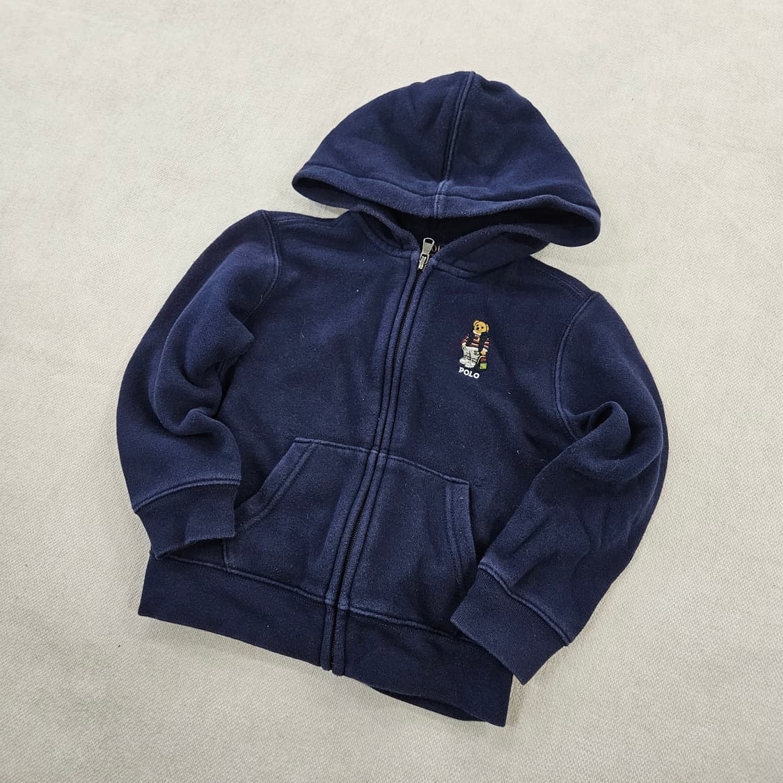 [4/4T] 폴로 랄프로렌 키즈 네이비 기모 후드 집업 0120Y2 상품이미지1
