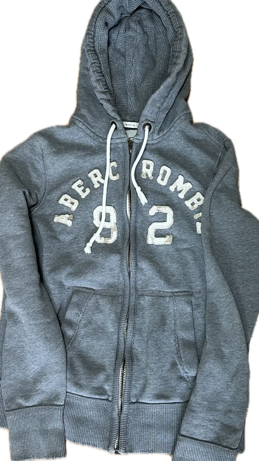 아베크롬비 그레이 후드집업 상품이미지1