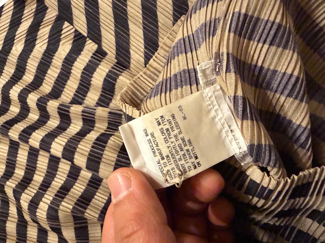 이세이미야케 플리츠플리즈 스트라이프 목폴라 3 상품이미지6