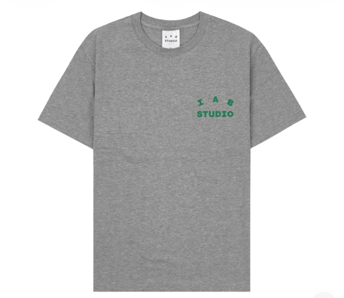 아이앱 스튜디오 티셔츠 그레이 그린 L 상품이미지2