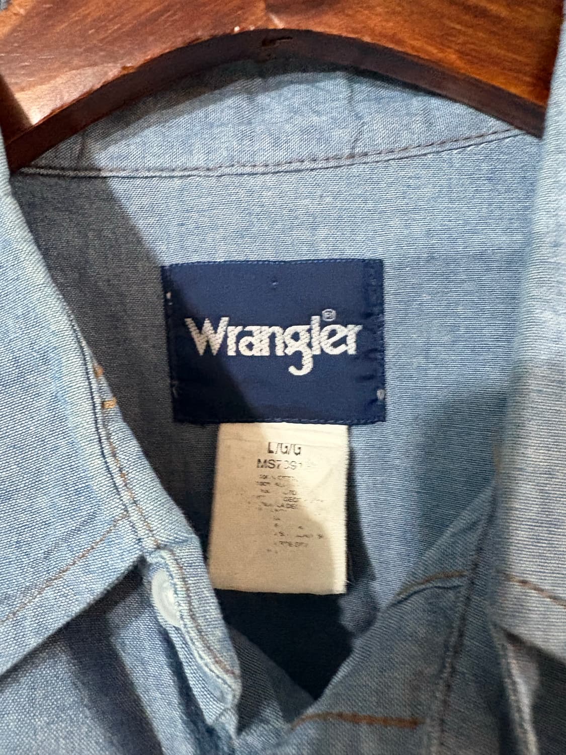 00‘s Wrangler Denim Western Shirt. 상품이미지2