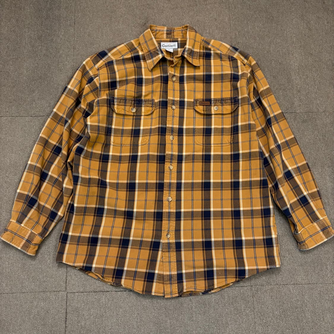 carhartt 올드 칼하트 헤비 코튼 체크 워크셔츠  상품이미지1