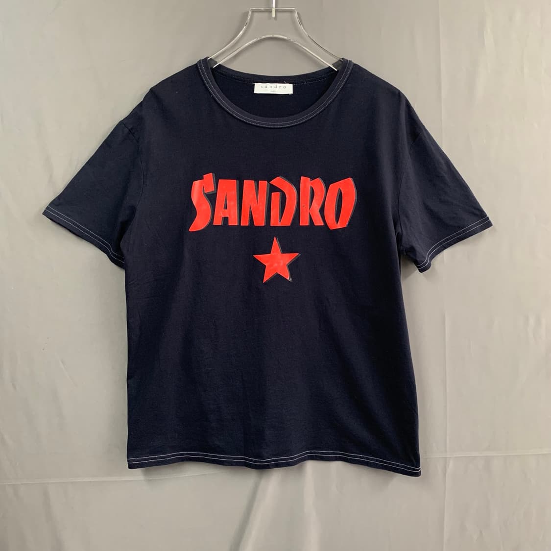2 SANDRO 산드로 로고 프린팅 오버핏 반팔티 상품이미지2