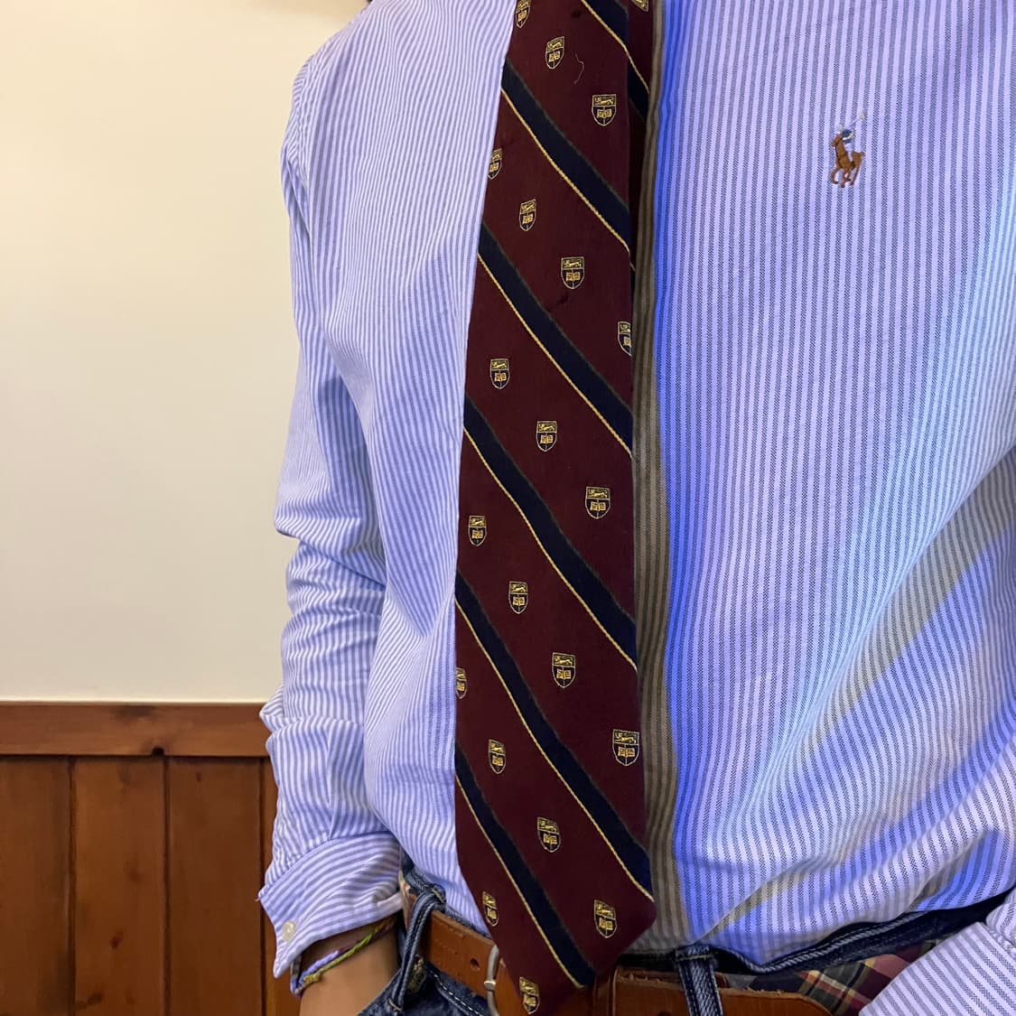 폴로 랄프로렌 레지멘탈 스트라이프 울/코튼 타이 상품이미지10