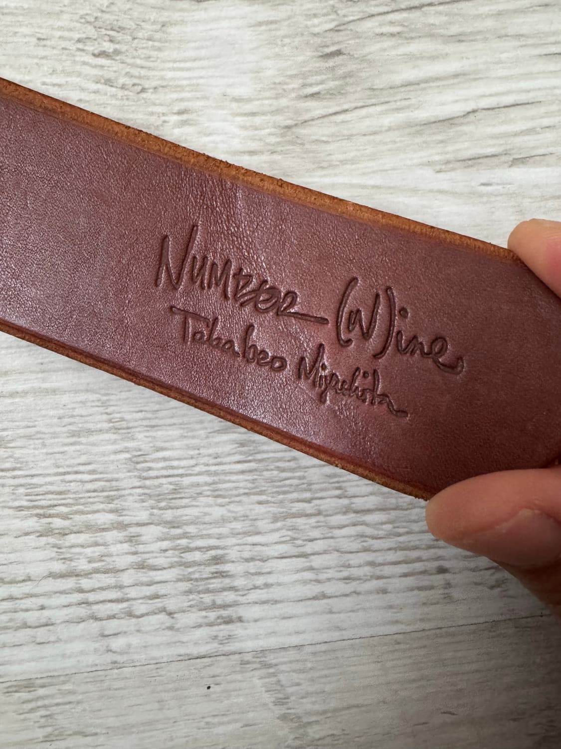 넘버나인 타카히로미야시타 가죽 벨트 상품이미지4