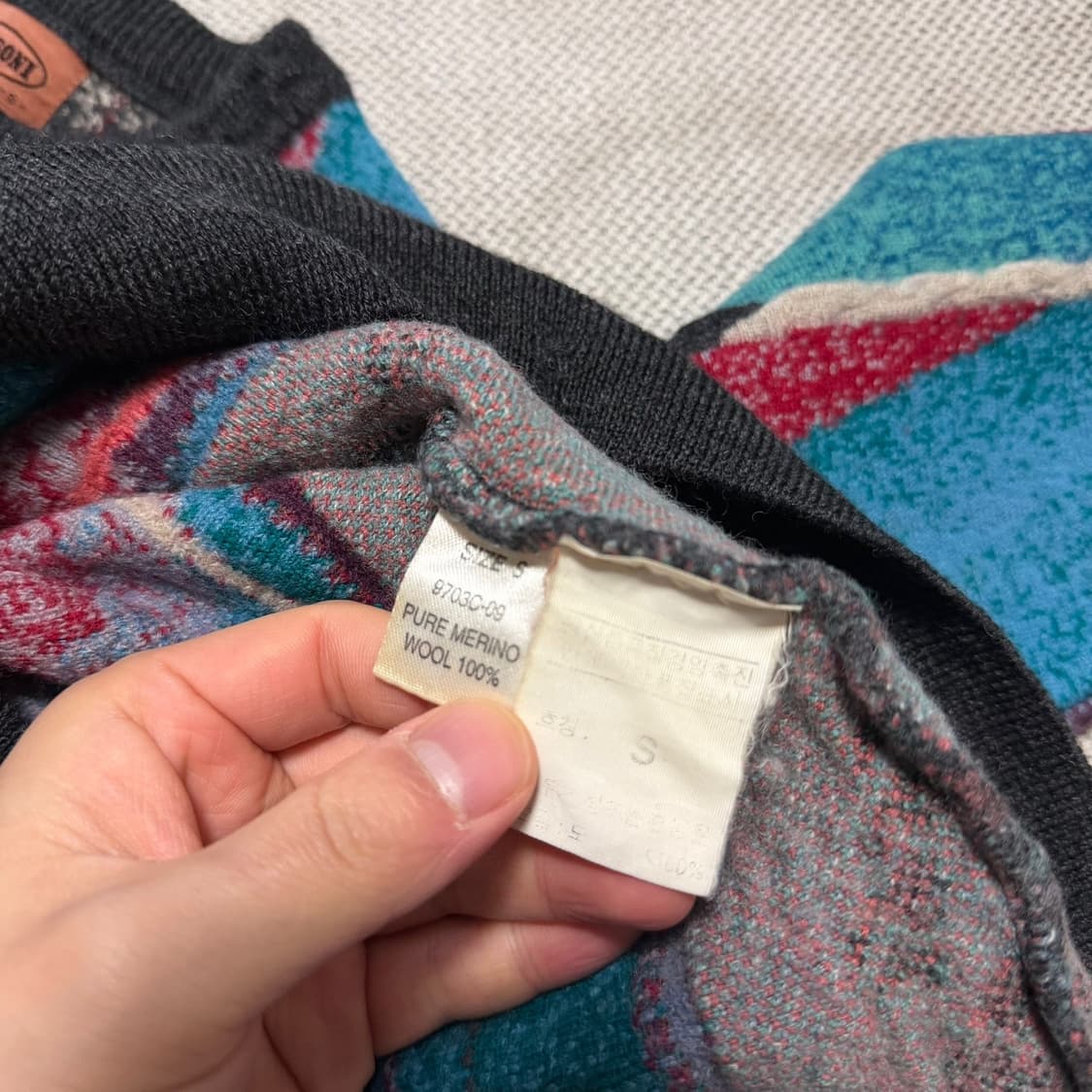 미쏘니 패턴 니트 스웨터 상품이미지4