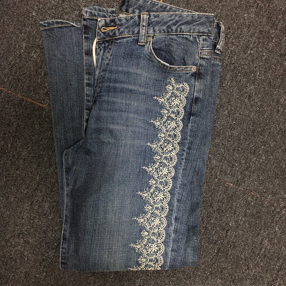 레이스 청바지 상품이미지1