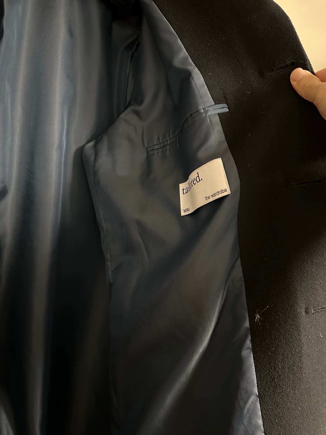 밈 더워드로브 히든 싱글코트 블랙 (100) 상품이미지10