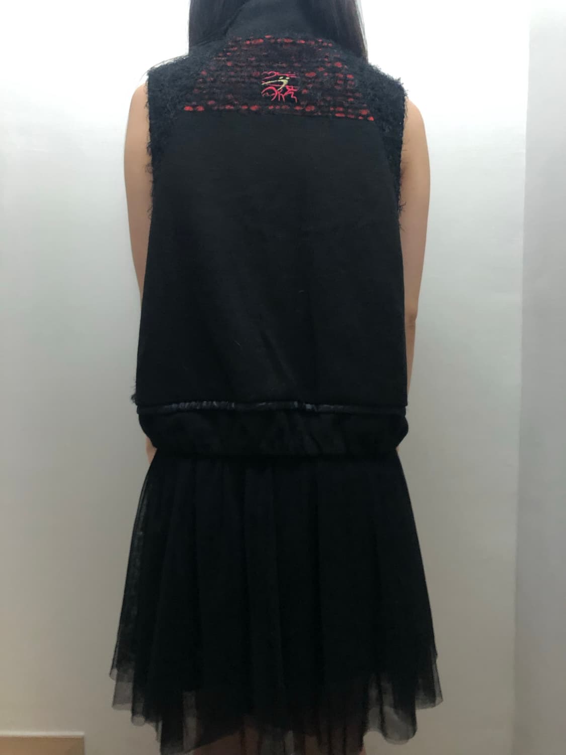 빈티지 펑크 블랙 레드 베스트 상품이미지7