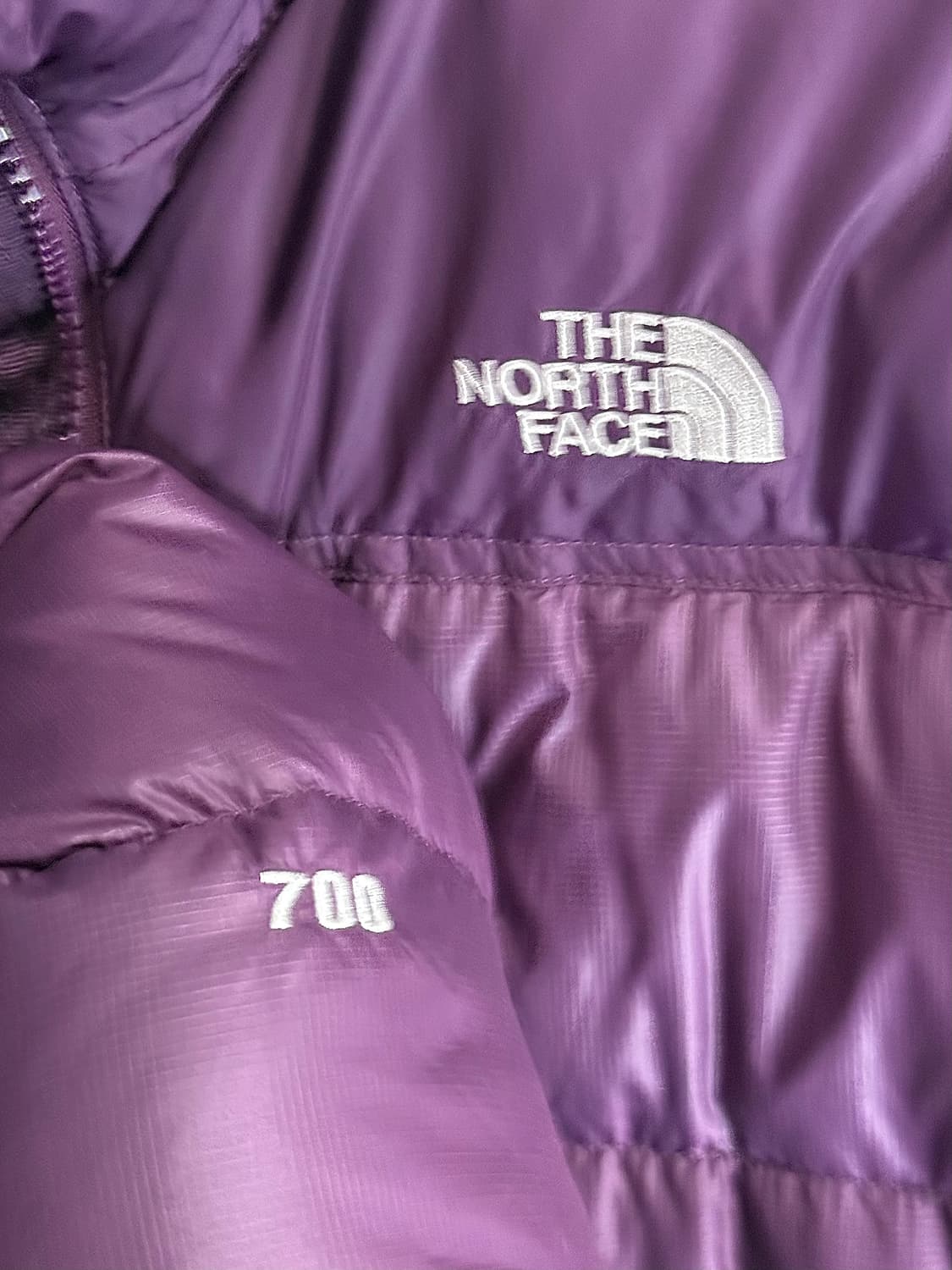 노스페이스 눕시 700 패딩 보라색 퍼플 85 정품 빈티지 등산 방한 상품이미지7