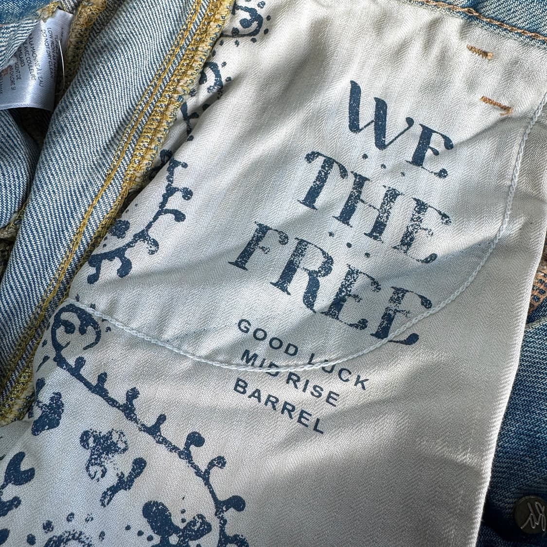 프리피플 위더프리 스타 워싱 데님 팬츠 (26) 상품이미지6