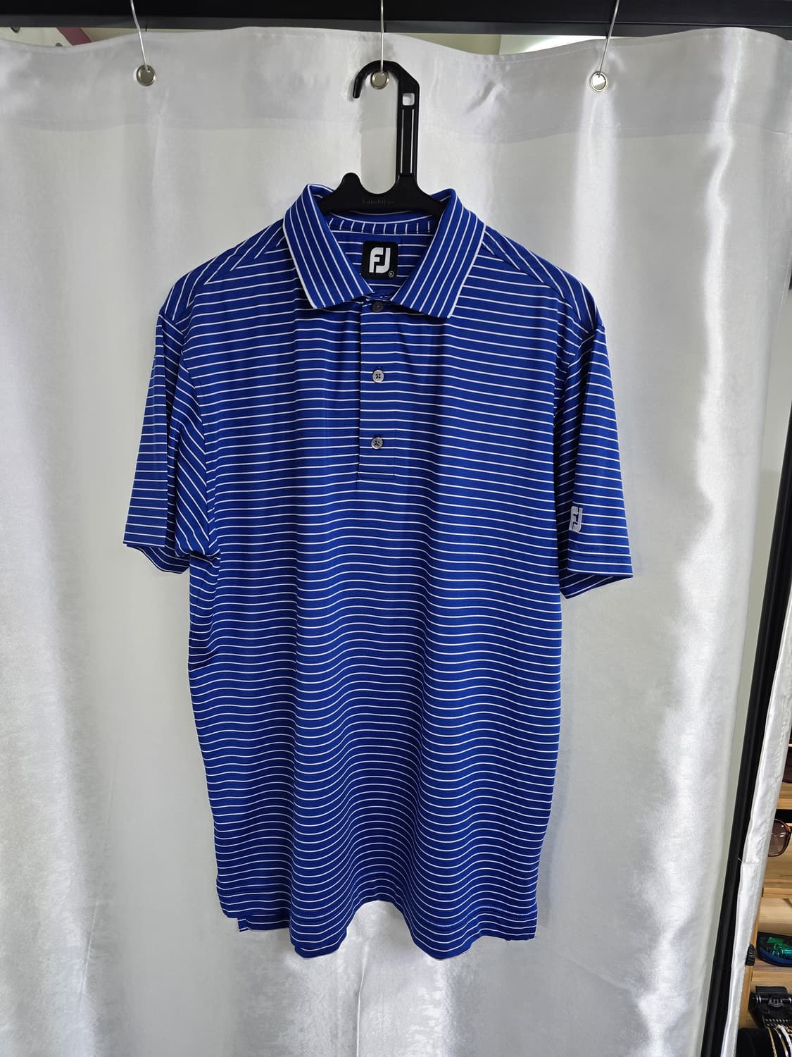 FJ 풋조이 블루 스트라이프 골프 반팔티 (1509) 상품이미지1