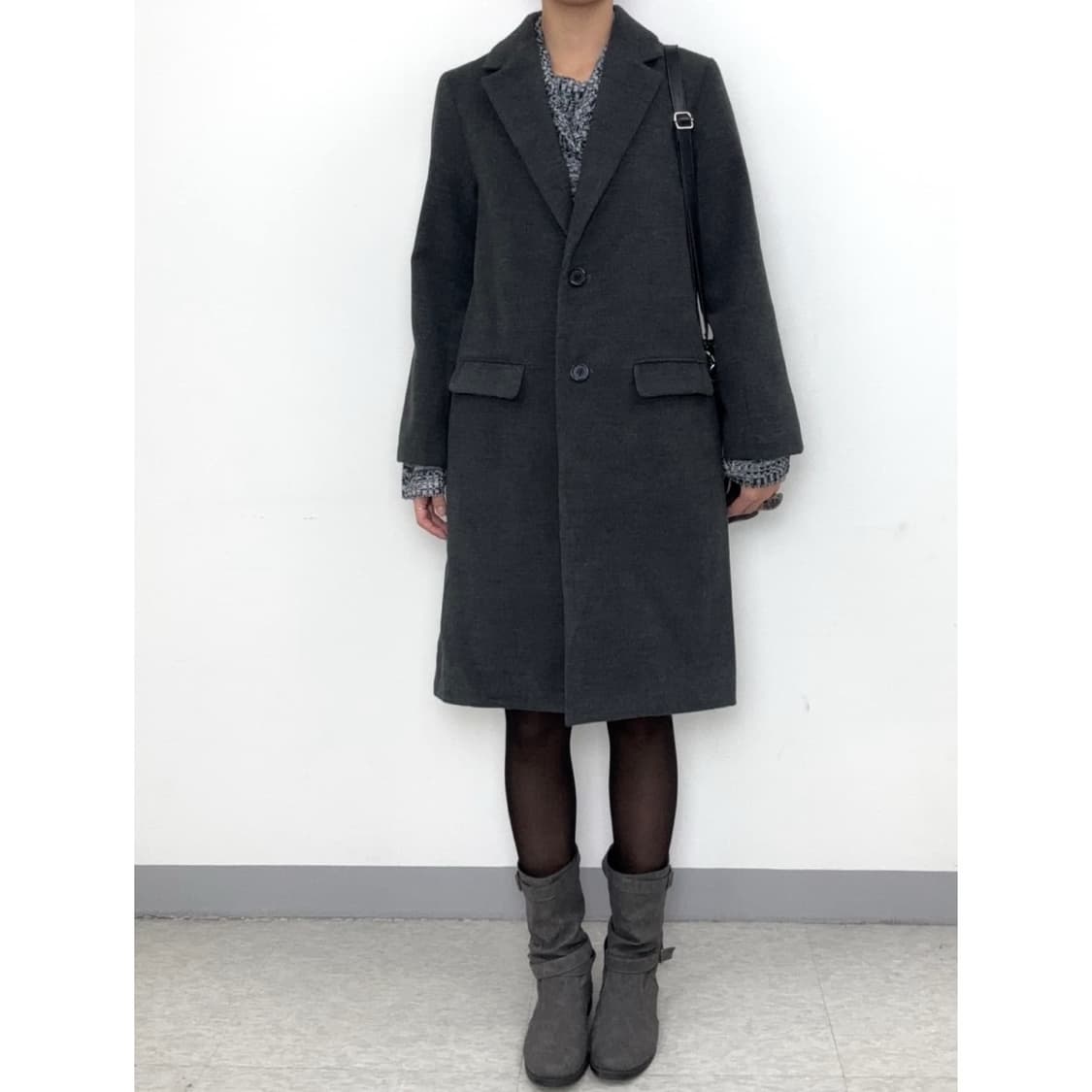 빈티지 그레이 싱글 코트 상품이미지2